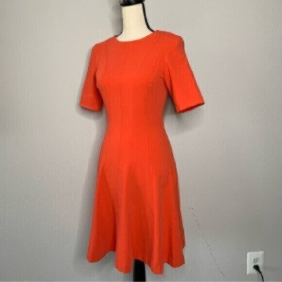 NWT Banana Republic Orange Panel Fit & Flat Sheath Office Dress - Picture 7 of 11